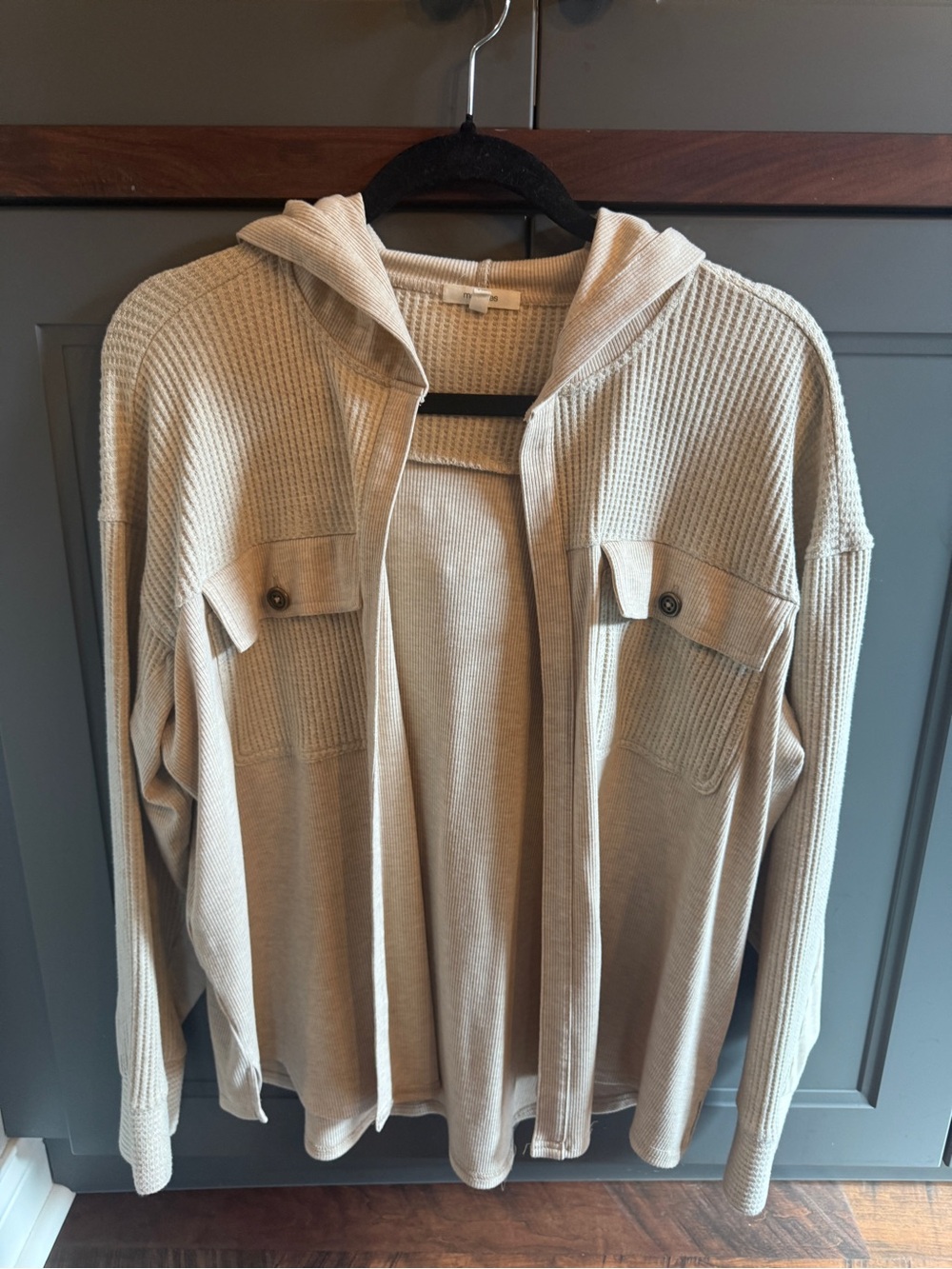 Maurice’s Women’s Hooded Cardigan in Light Beige